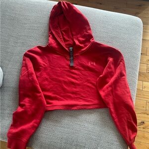 Crimson red, team Canada Olympic Lululemon cropped sweater